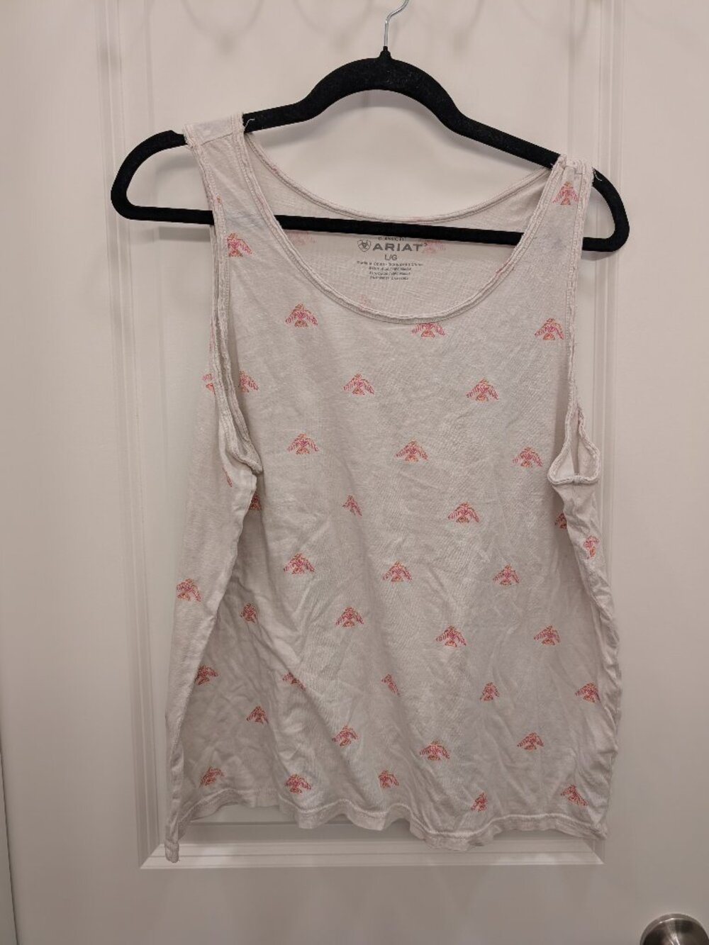 Ariat Women's Bulb Babe Sleeveless Tank Top - Cloud Dancer Large
